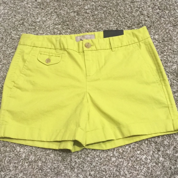 Banana Republic Factory Pants - Banana Republic New Yellow Chino Shorts Size 0